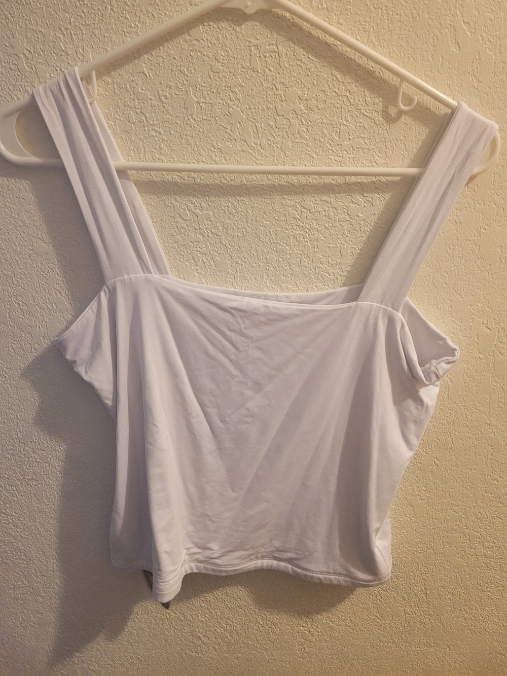 White Women's Square-Neck Tank Top